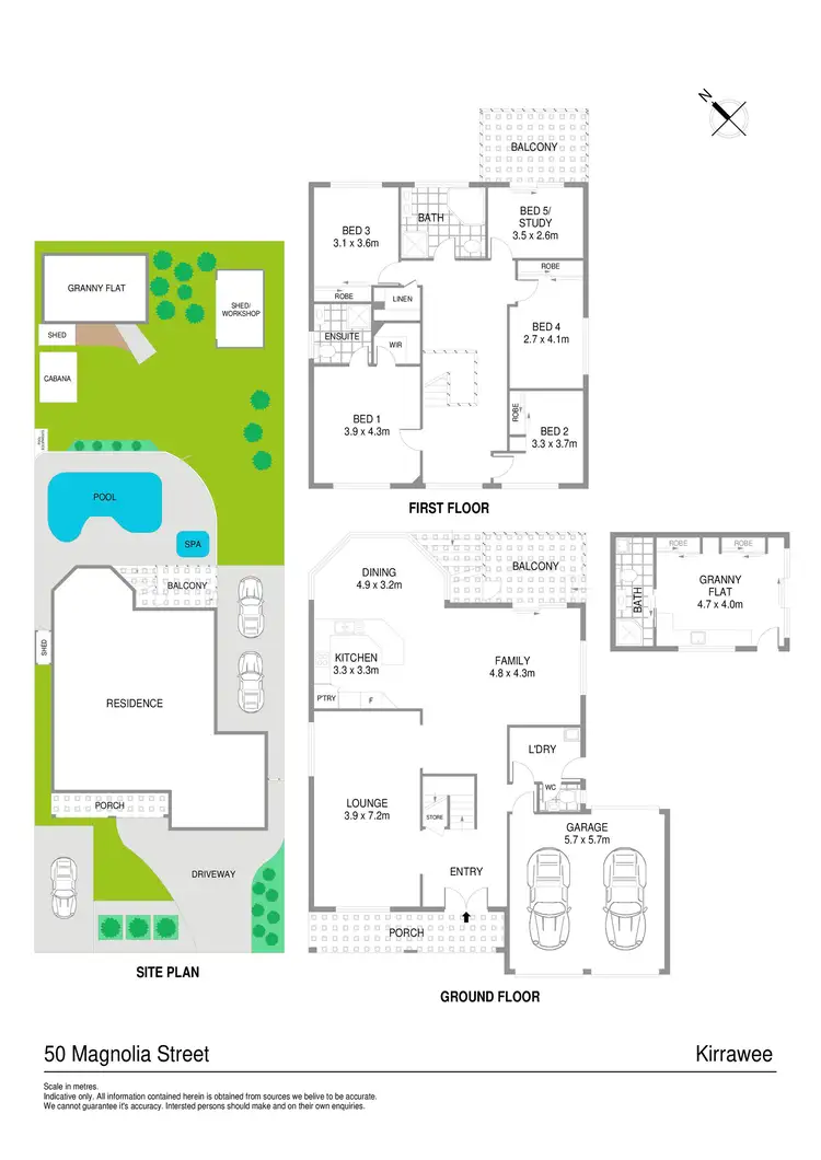Floorplan of Homely house listing, 50 Magnolia Street, Kirrawee NSW 2232