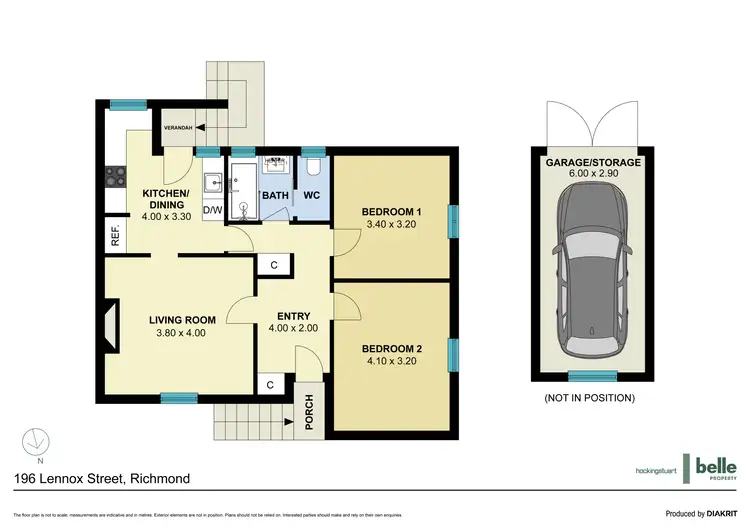 Floorplan of Homely apartment listing, 3/196 Lennox Street, Richmond VIC 3121