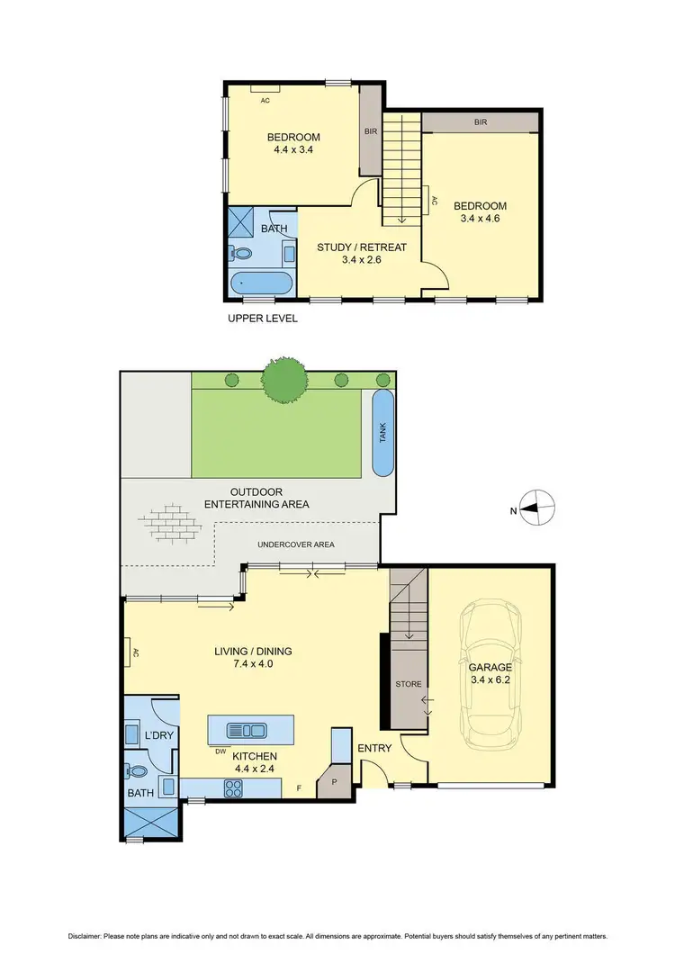 Floorplan of Homely townhouse listing, 2/450-452 Bell Street, Pascoe Vale South VIC 3044