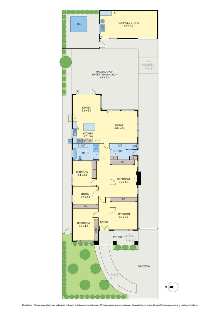 Floorplan of Homely house listing, 44 Springhall Parade, Pascoe Vale South VIC 3044