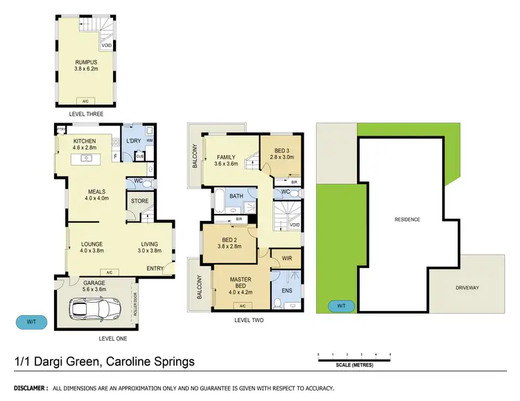 Floorplan of Homely townhouse listing, 1/1 Dargi Green, Caroline Springs VIC 3023