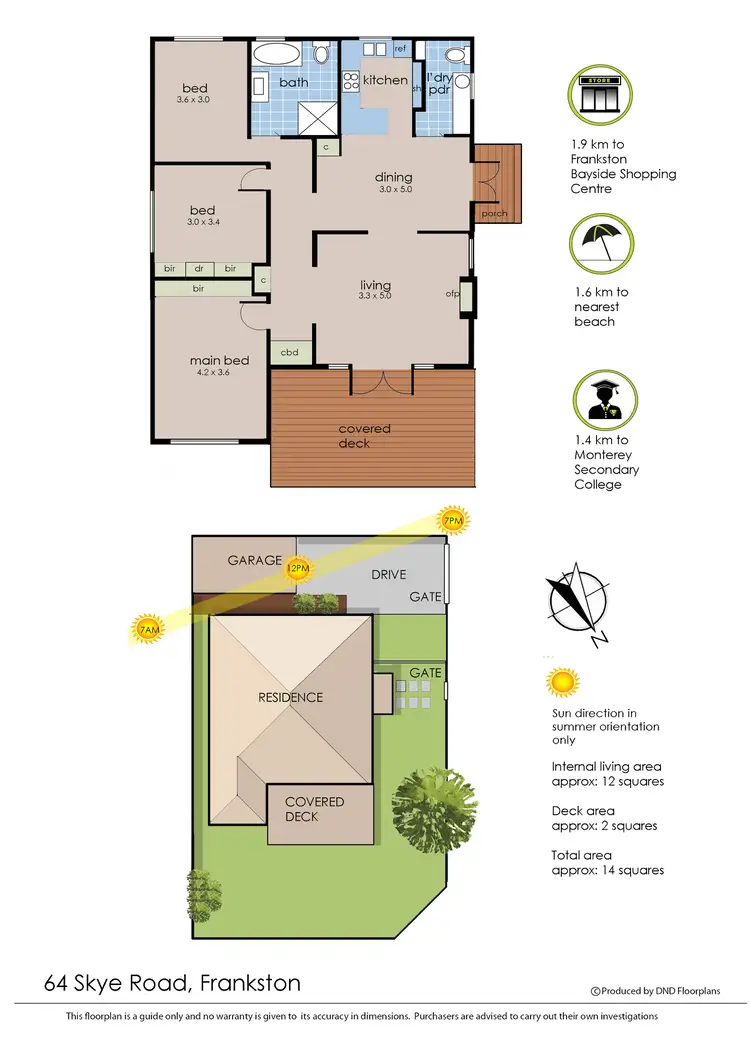 Floorplan of Homely house listing, 64 Skye Road, Frankston VIC 3199
