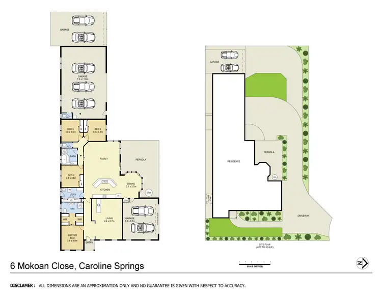 Floorplan of Homely house listing, 6 Mokoan Close, Caroline Springs VIC 3023