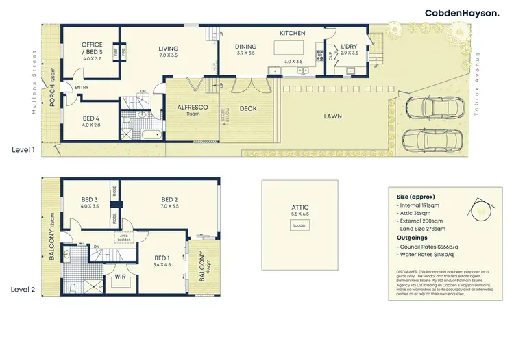 Floorplan of Homely house listing, 42 Mullens Street, Balmain NSW 2041