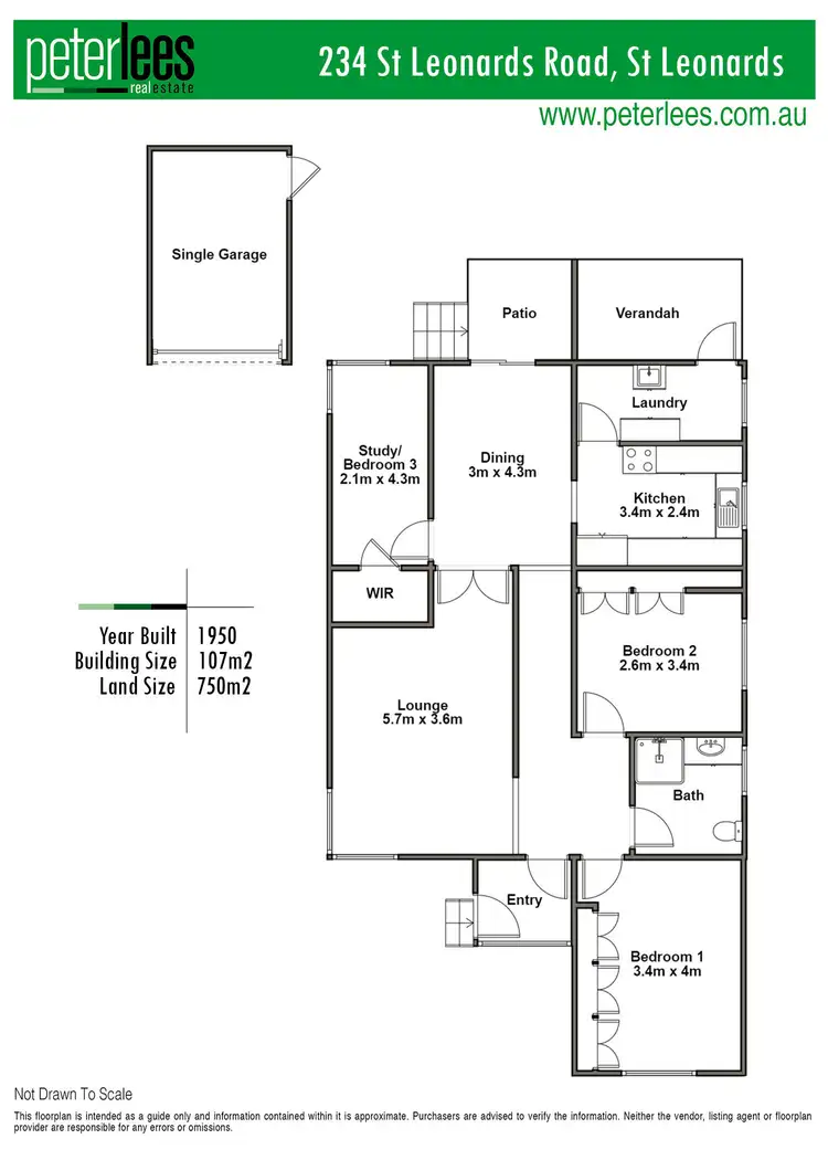 Floorplan of Homely house listing, 234 St Leonards Road, St Leonards TAS 7250