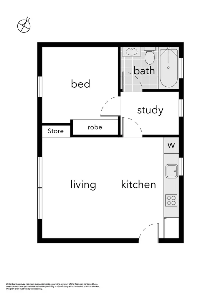 Floorplan of Homely apartment listing, 36/24 Moore Street, Turner ACT 2612