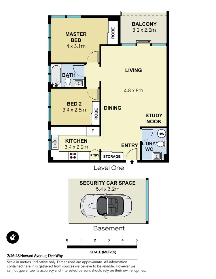 Floorplan of Homely apartment listing, 2/46-48 Howard Avenue, Dee Why NSW 2099