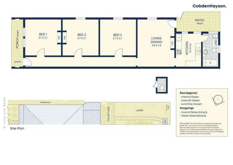 Floorplan of Homely house listing, 20 Birchgrove Road, Balmain NSW 2041