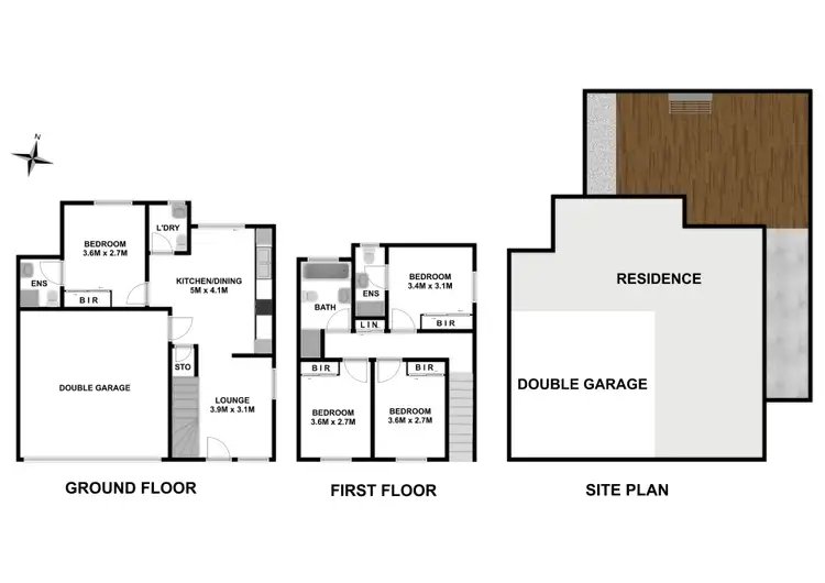 Floorplan of Homely townhouse listing, 2/199 Targo Road, Girraween NSW 2145