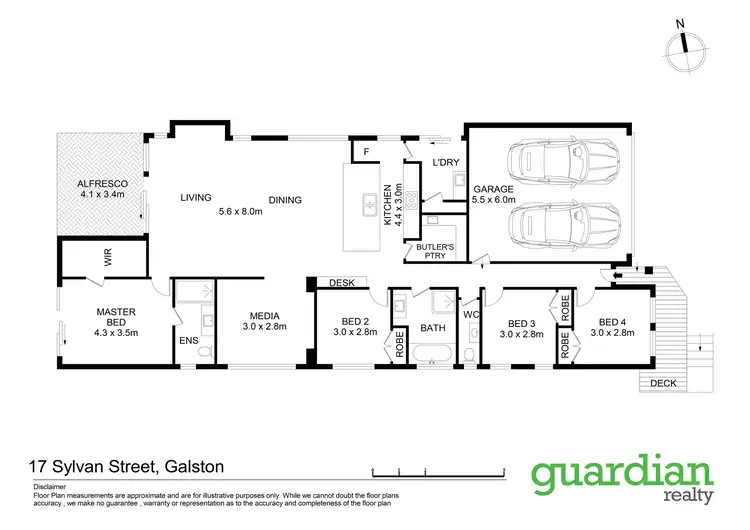 Floorplan of Homely house listing, 17 Sylvan Street, Galston NSW 2159