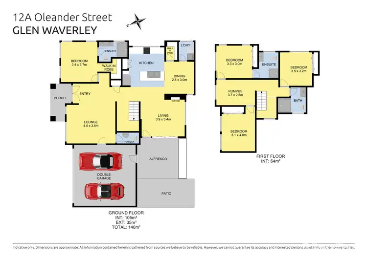 Floorplan of Homely townhouse listing, 12A Oleander Street, Glen Waverley VIC 3150