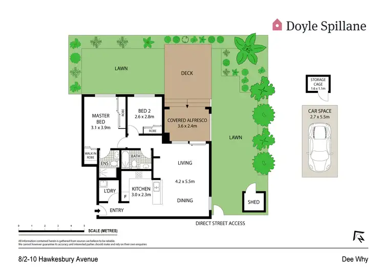 Floorplan of Homely apartment listing, 8/2-10 Hawkesbury Avenue, Dee Why NSW 2099