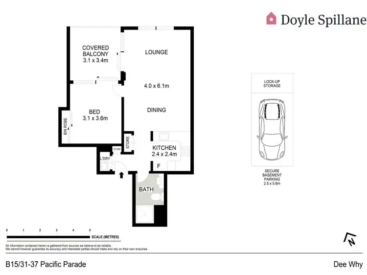 Floorplan of Homely apartment listing, B15/31-37 Pacific Parade, Dee Why NSW 2099