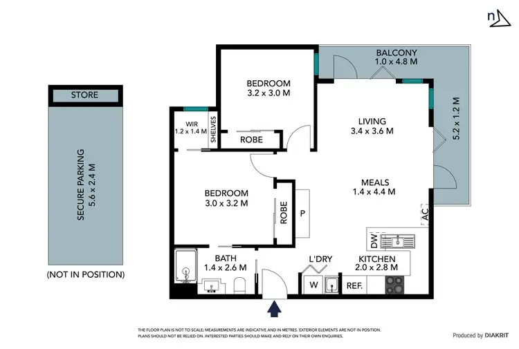 Floorplan of Homely townhouse listing, 3/28 Diamond Boulevard, Greensborough VIC 3088