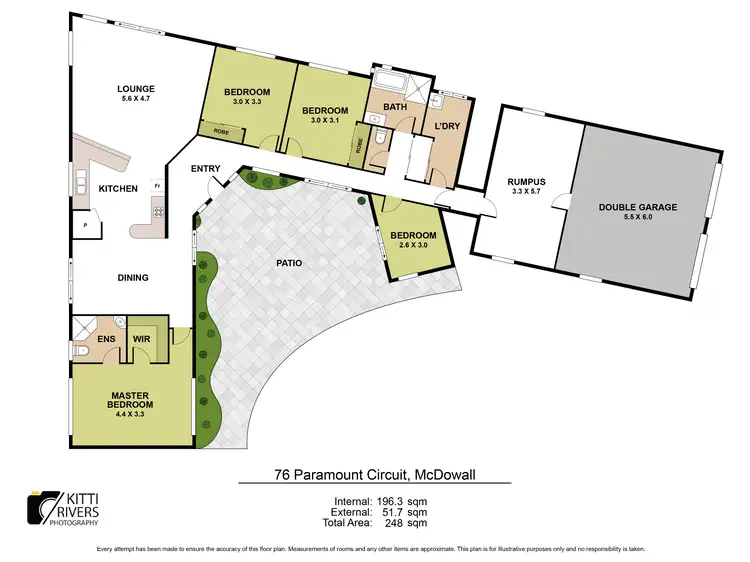 Floorplan of Homely house listing, 76 Paramount Circuit, Mcdowall QLD 4053