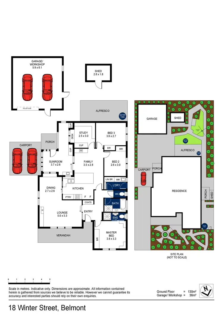 Floorplan of Homely house listing, 18 Winter Street, Belmont VIC 3216