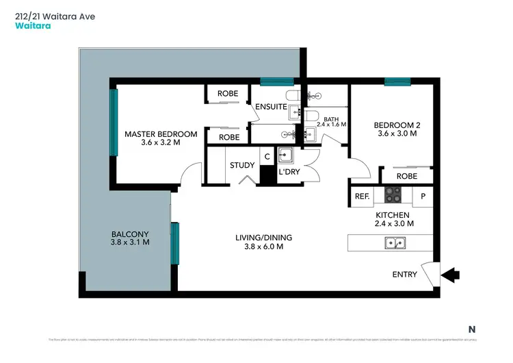 Floorplan of Homely apartment listing, 212/21-37 Waitara Avenue, Waitara NSW 2077