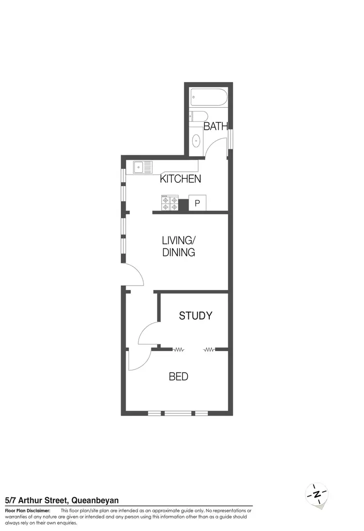 Floorplan of Homely unit listing, 5/7 Arthur Street, Crestwood NSW 2620