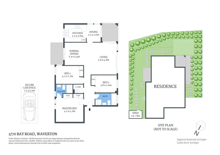 Floorplan of Homely apartment listing, 2/76 Bay Road, Waverton NSW 2060