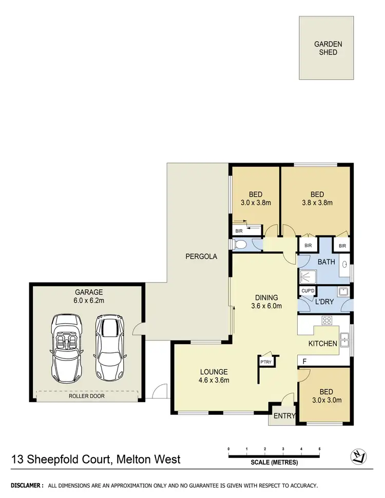 Floorplan of Homely house listing, 13 Sheepfold Crescent, Melton West VIC 3337