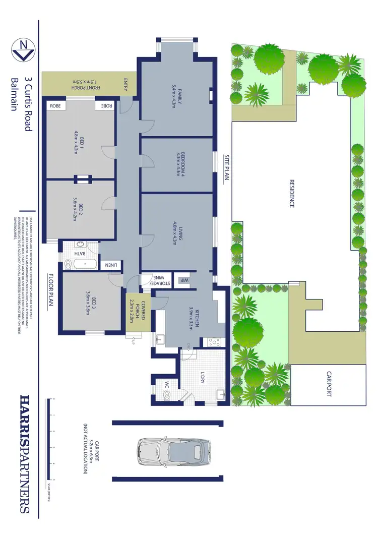 Floorplan of Homely house listing, 3 Curtis Road, Balmain NSW 2041