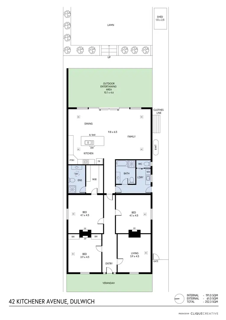 Floorplan of Homely house listing, 42 Kitchener Avenue, Dulwich SA 5065
