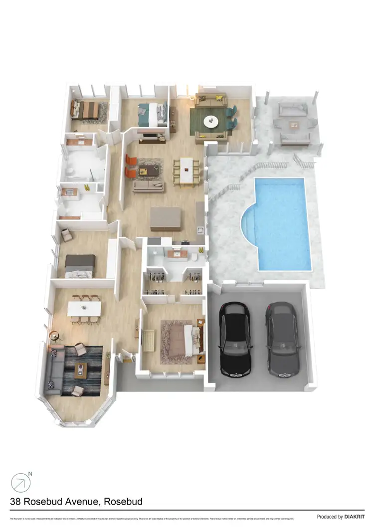 Floorplan of Homely house listing, 38 Rosebud Avenue, Rosebud VIC 3939