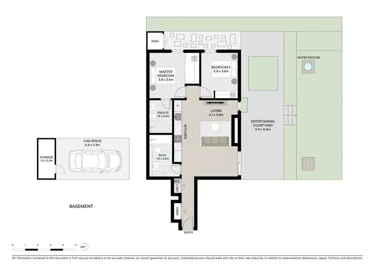 Floorplan of Homely apartment listing, G01/1 Gordon Street, Brighton-Le-Sands NSW 2216