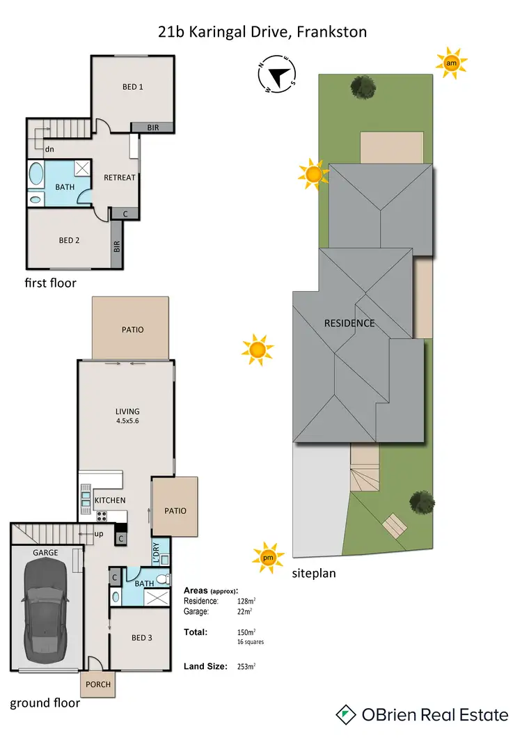 Floorplan of Homely townhouse listing, 21B Karingal Drive, Frankston VIC 3199