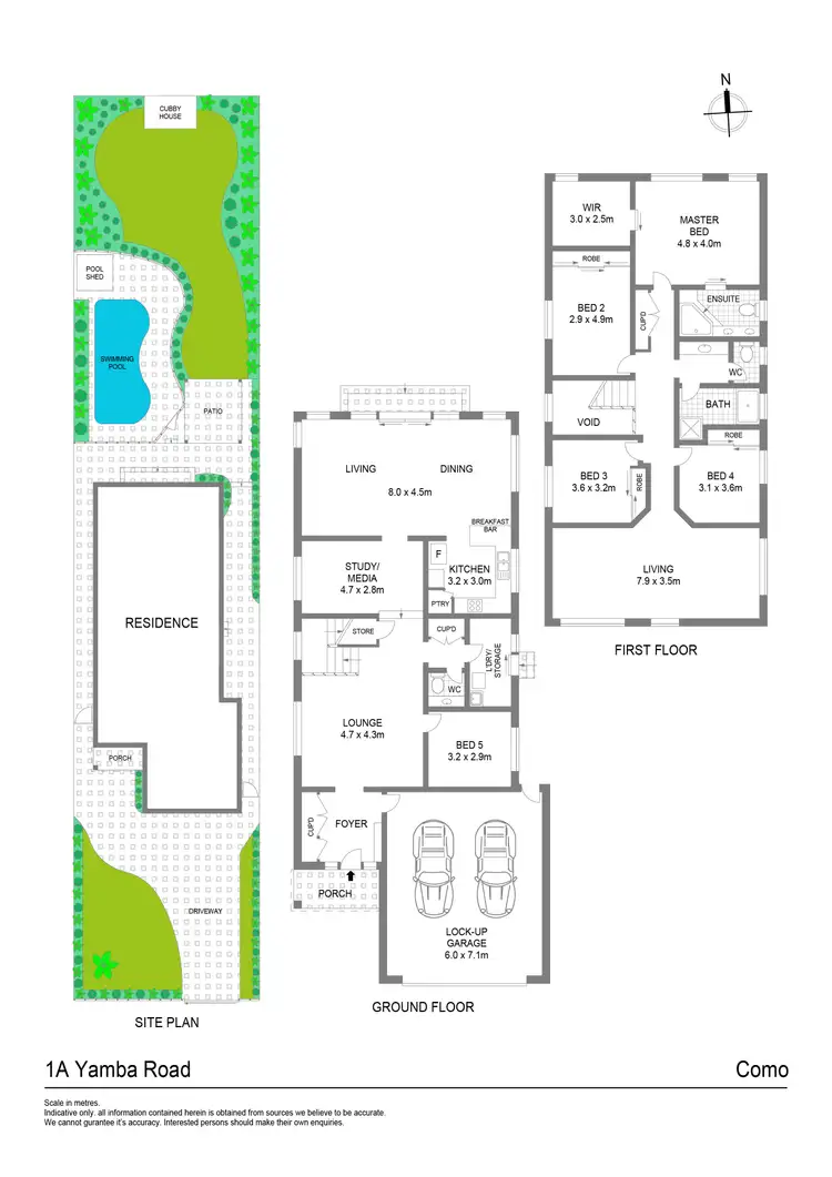 Floorplan of Homely house listing, 1A Yamba Road, Como NSW 2226