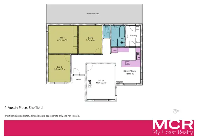 Floorplan of Homely house listing, 1 Austin Place, Sheffield TAS 7306