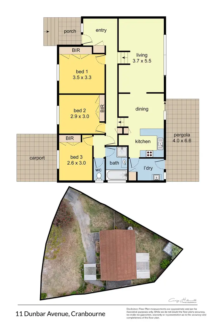 Floorplan of Homely house listing, 11 Dunbar Avenue, Cranbourne VIC 3977