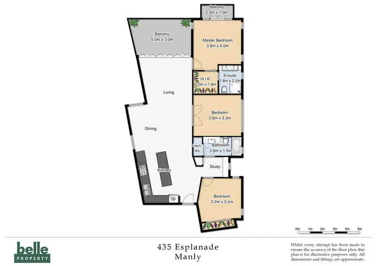 Floorplan of Homely unit listing, 2/435 The Esplanade, Manly QLD 4179