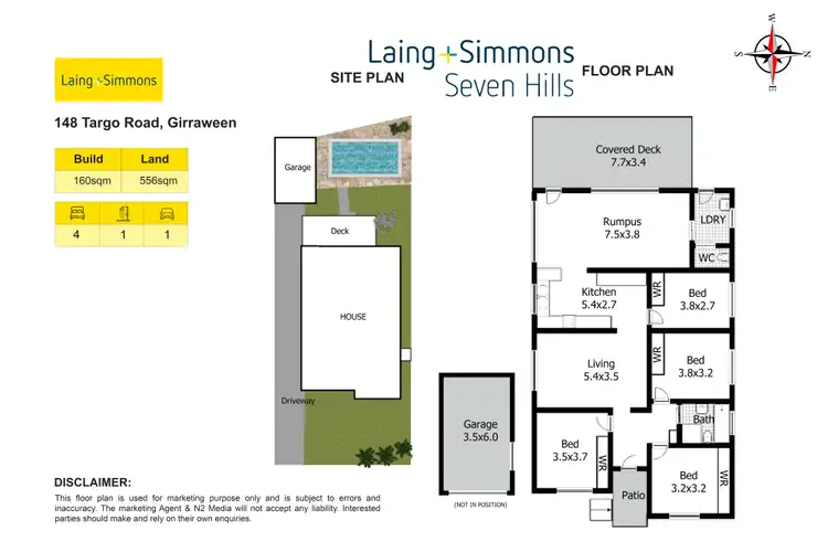 Floorplan of Homely house listing, 148 Targo Road, Girraween NSW 2145