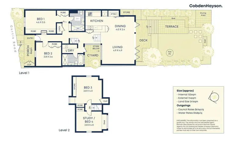 Floorplan of Homely house listing, 16 Curtis Road, Balmain NSW 2041