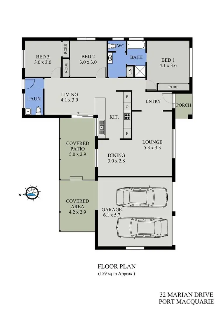 Floorplan of Homely house listing, 32 Marian Drive, Port Macquarie NSW 2444