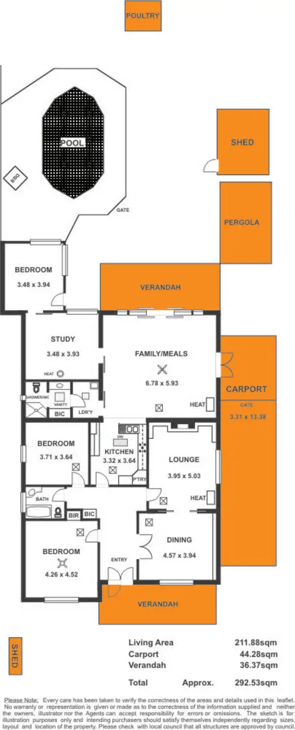 Floorplan of Homely house listing, 112 Seventh Avenue, Joslin SA 5070