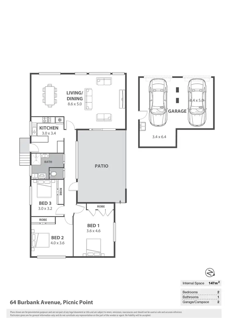 Floorplan of Homely house listing, 64 Burbank Avenue, Picnic Point NSW 2213