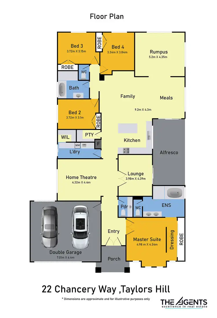Floorplan of Homely house listing, 22 Chancery Way, Taylors Hill VIC 3037