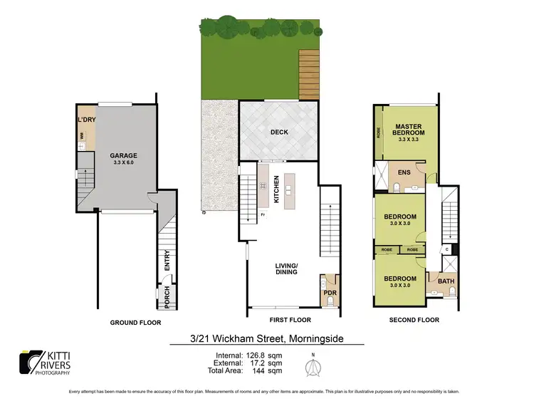 Floorplan of Homely townhouse listing, 3/21 Wickham Street, Morningside QLD 4170