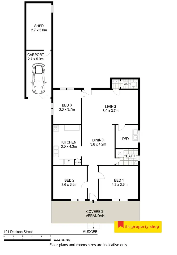 Floorplan of Homely house listing, 101 Denison Street, Mudgee NSW 2850