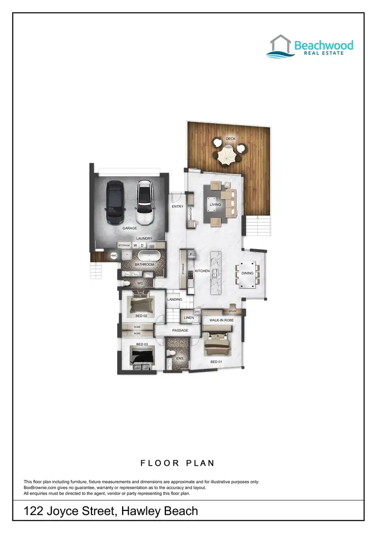 Floorplan of Homely house listing, 122 Joyce Street, Hawley Beach TAS 7307