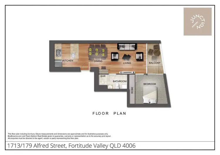 Floorplan of Homely apartment listing, 1713/179 Alfred Street, Fortitude Valley QLD 4006