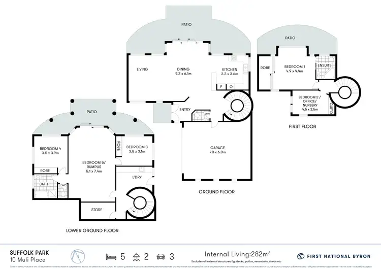 Floorplan of Homely house listing, 10 Muli Place, Suffolk Park NSW 2481