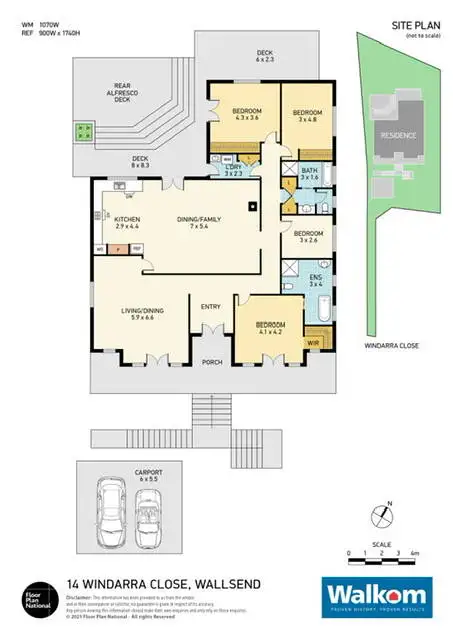 Floorplan of Homely house listing, 14 Windarra Close, Wallsend NSW 2287