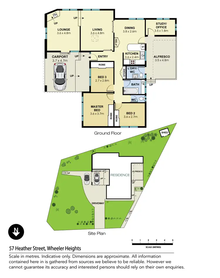 Floorplan of Homely house listing, 57 Heather Street, Wheeler Heights NSW 2097