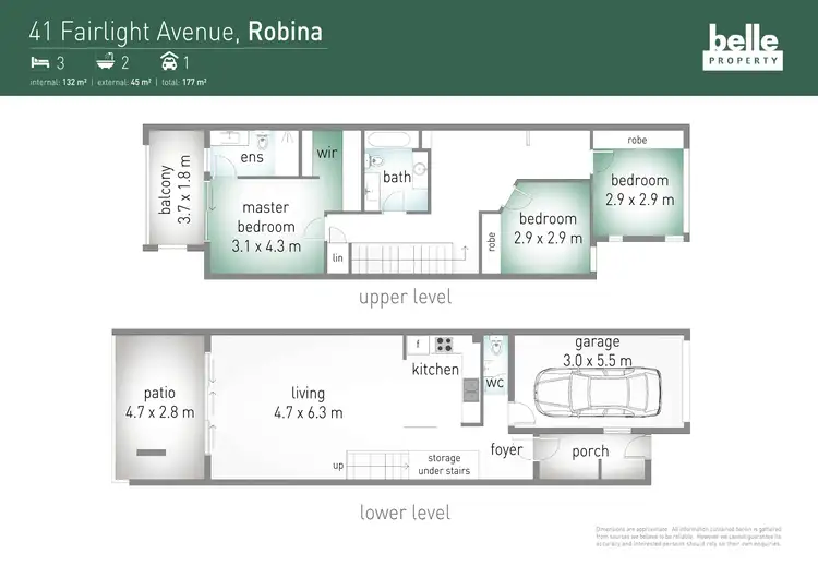 Floorplan of Homely terrace listing, 41 Fairlight Avenue, Robina QLD 4226