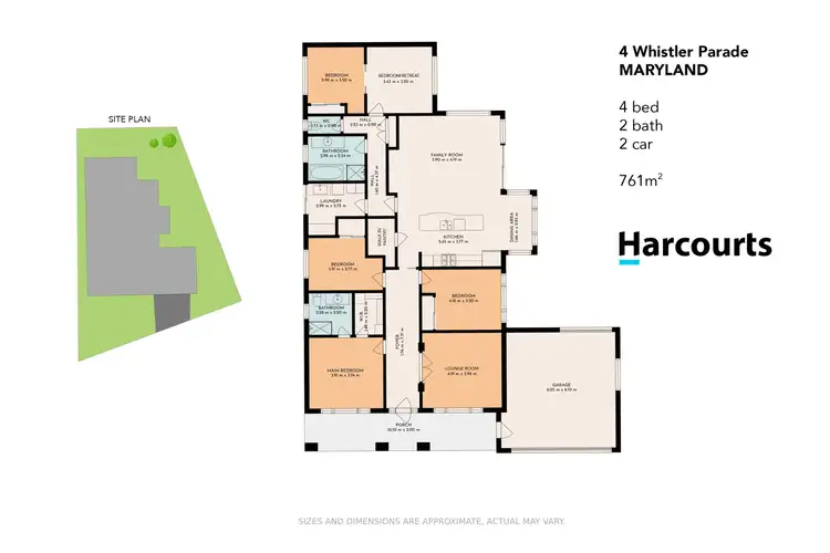 Floorplan of Homely house listing, 4 Whistler Parade, Maryland NSW 2287