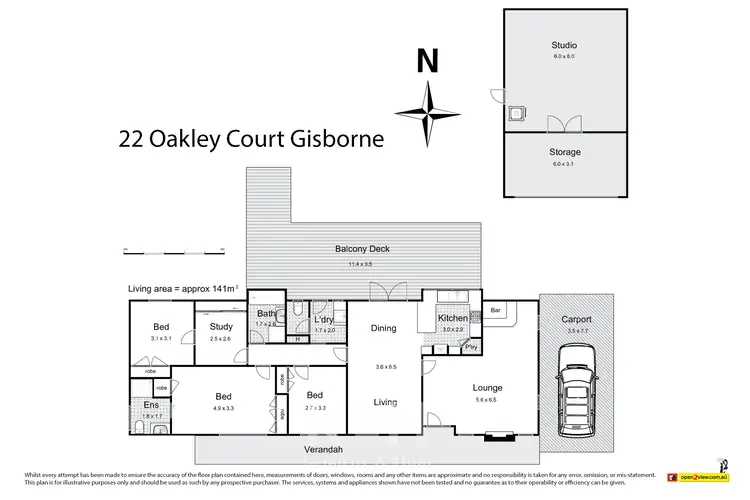Floorplan of Homely house listing, 22 Oakley Court, Gisborne VIC 3437