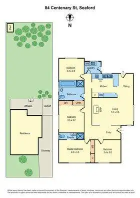 Floorplan of Homely house listing, 84 Centenary Street, Seaford VIC 3198